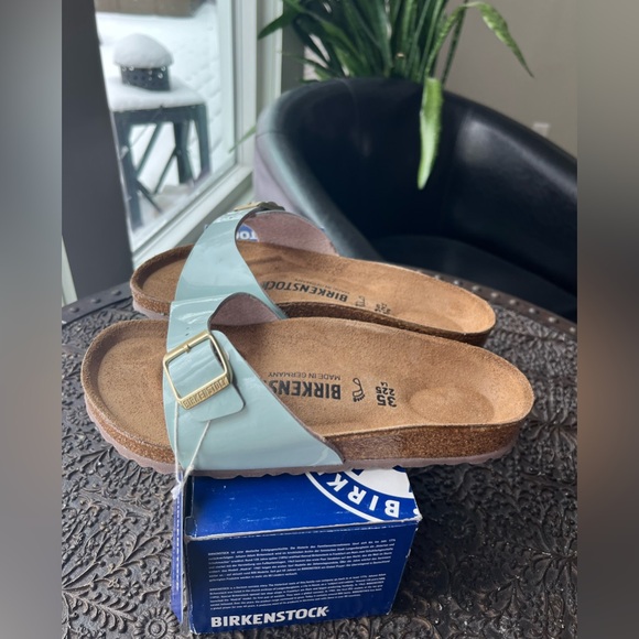 BIRKENSTOCK MADRID SANDALS IN TWO TONE WATER CREAM 35 EU  4-4.5 US - Picture 2 of 7